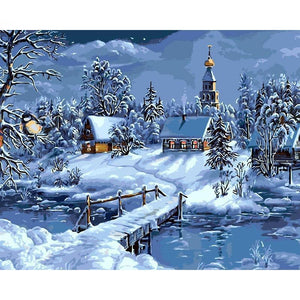 Christmas Snow Landscape