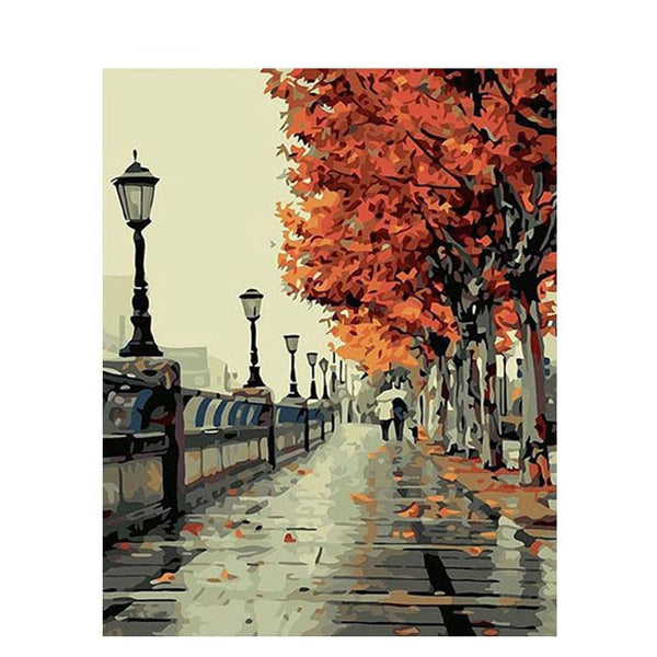 Autumn Walking Figure