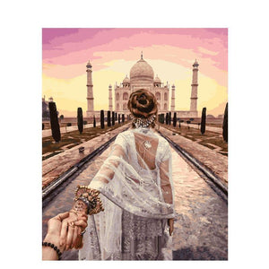 Follow Me at Taj Mahal Figure