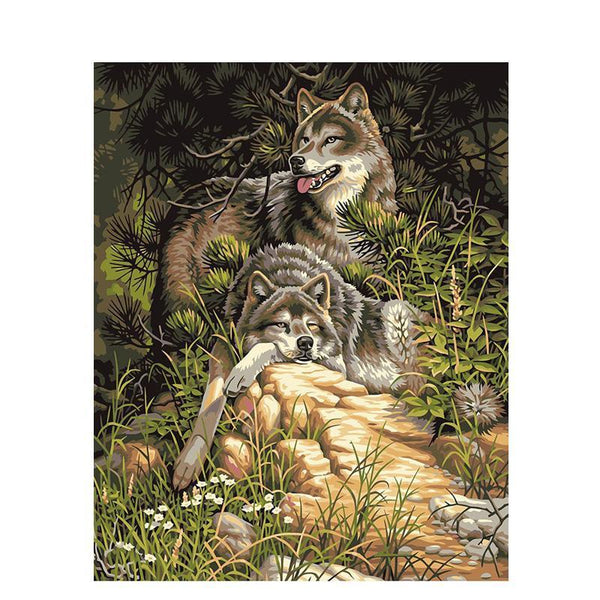 Relaxing Wolfs Animal